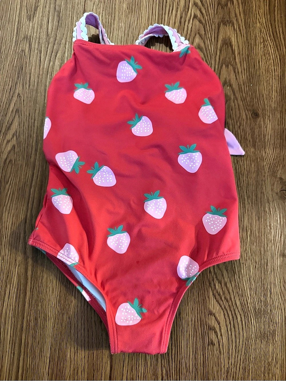 The Beaufort Bonnet Strawberry One Piece Swimsuit Size 4T